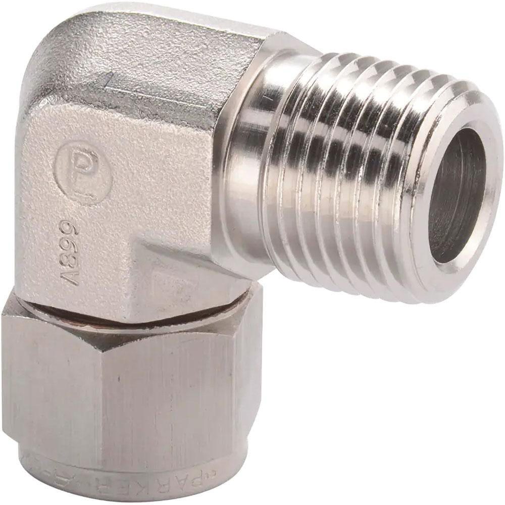 Compression Tube Male Elbow: 3/4-14